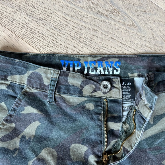 VINTAGE Juniors Camo Cargo Loose Pants Size 11 - Picture 2 of 5